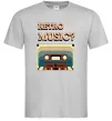 Чоловіча футболка Retro Music Сірий Чоловіча футболка Retro Music Сірий фото