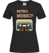 Женская футболка Retro Music Черный Женская футболка Retro Music Черный фото