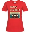 Женская футболка Retro Music Красный Женская футболка Retro Music Красный фото