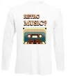 Лонгслив Retro Music Белый фото