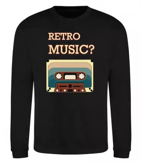 Свитшот Retro Music Черный фото