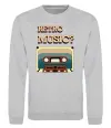 Свитшот Retro Music Серый меланж фото