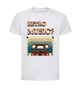 Детская футболка Retro Music Белый фото