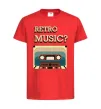 Дитяча футболка Retro Music Червоний фото