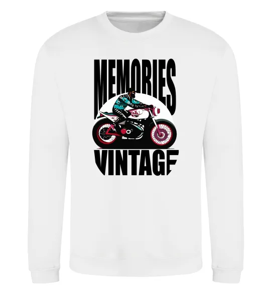 Світшот Memories Vintage Білий фото