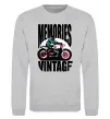 Світшот Memories Vintage Сірий меланж фото