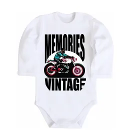 Дитячий бодік Memories Vintage Білий фото