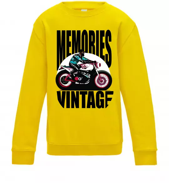 Дитячий світшот Memories Vintage Сонячно жовтий фото