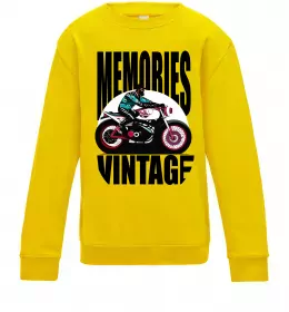 Дитячий світшот Memories Vintage Сонячно жовтий фото