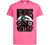 Детская футболка Memories Vintage Ярко-розовый фото