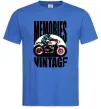Чоловіча футболка Memories Vintage Яскраво-синій фото