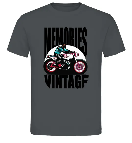 Чоловіча футболка Memories Vintage Графіт фото