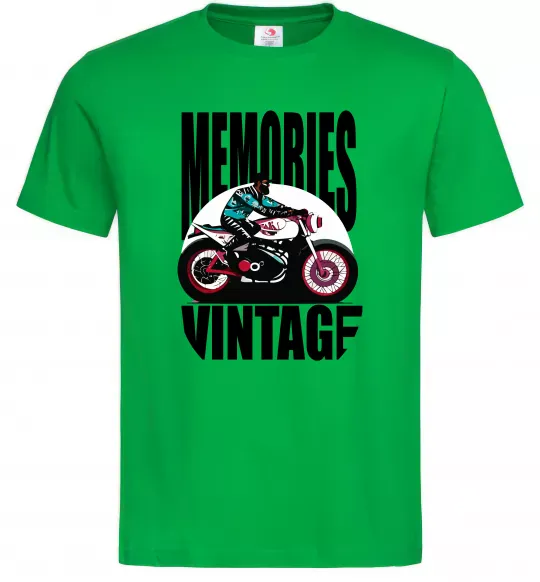 Чоловіча футболка Memories Vintage Зелений фото