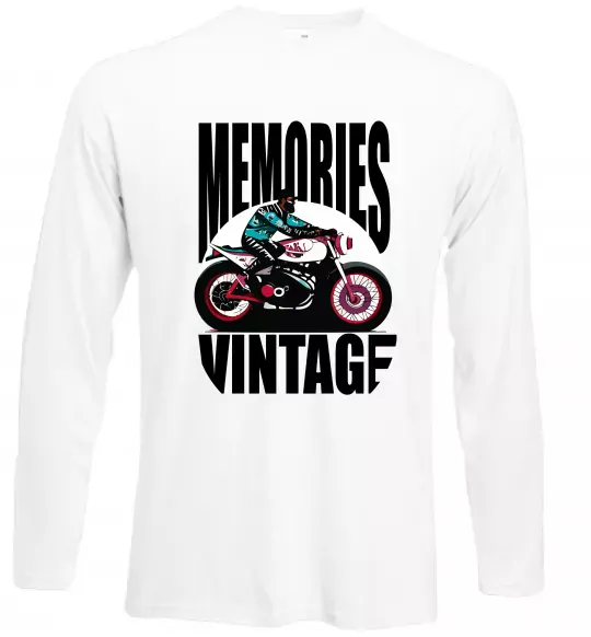 Лонгслив Memories Vintage Белый фото