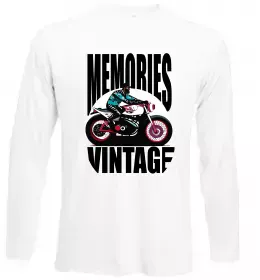 Лонгслив Memories Vintage Белый фото