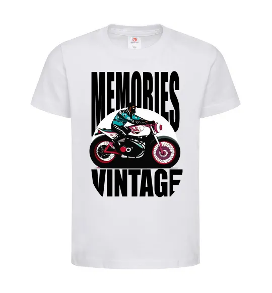 Детская футболка Memories Vintage Белый фото