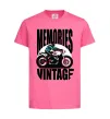 Детская футболка Memories Vintage Ярко-розовый фото