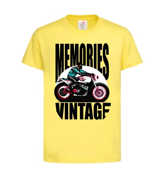 Детская футболка Memories Vintage Лимонный фото