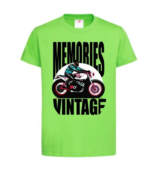 Детская футболка Memories Vintage Лаймовый фото