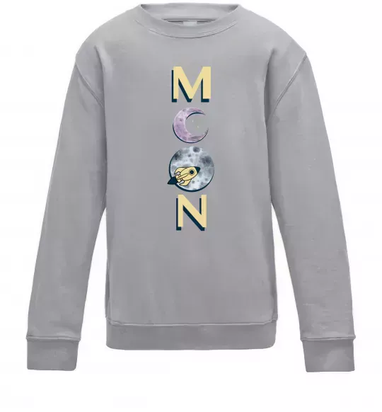 Детский Свитшот MOON Серый меланж фото