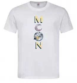 Мужская футболка MOON Белый фото