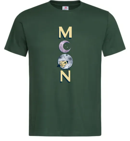 Мужская футболка MOON Темно-зеленый фото