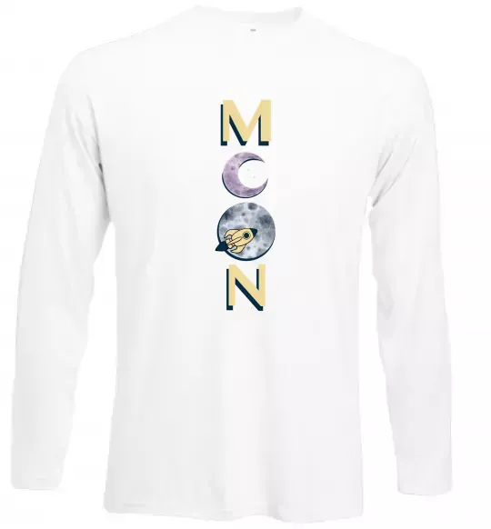 Лонгслив MOON Белый фото