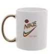 Чашка с цветной ручкой Nike east 1964 Золото фото