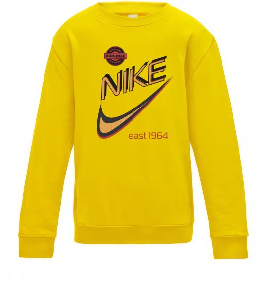 Детский Свитшот Nike east 1964 Солнечно желтый фото