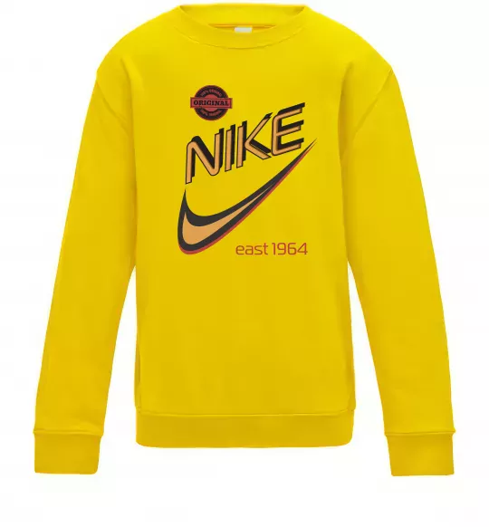 Детский Свитшот Nike east 1964 Солнечно желтый фото