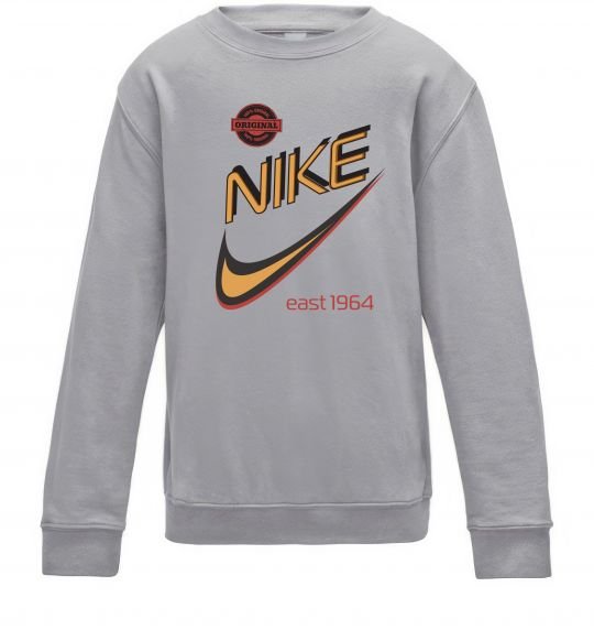 Детский Свитшот Nike east 1964 Серый меланж фото