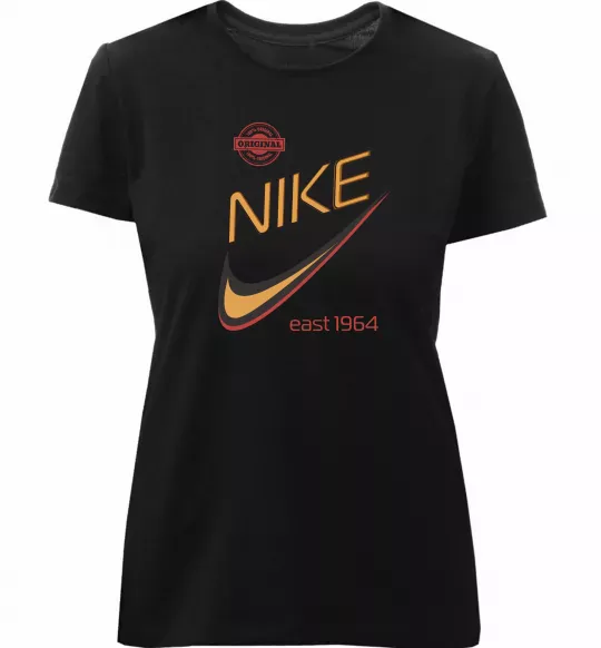 Жіноча преміум футболка Nike east 1964 Чорний фото
