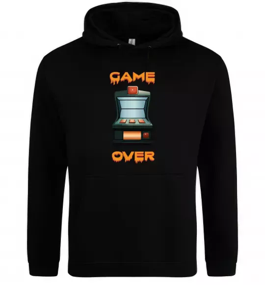 Чоловіча толстовка (худі) Vintage GAME OVER Чорний фото