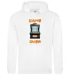 Чоловіча толстовка (худі) Vintage GAME OVER Білий фото