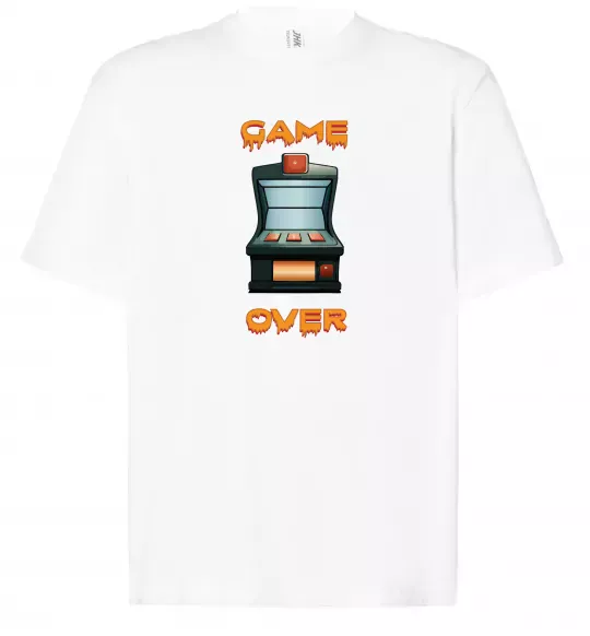 Футболка Оверсайз Vintage GAME OVER Білий фото