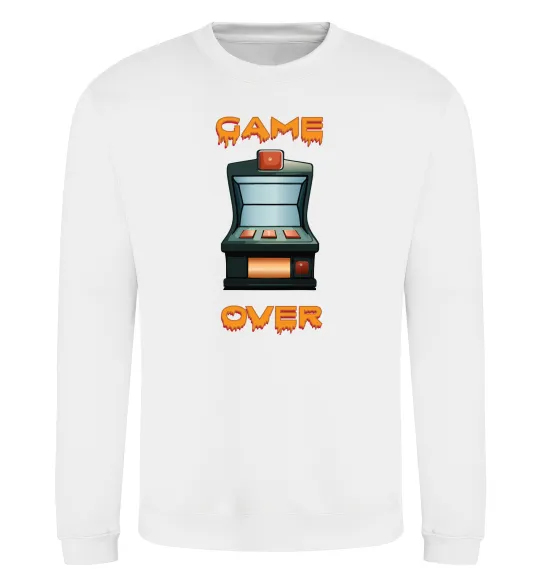 Світшот Vintage GAME OVER Білий фото