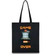 Еко-сумка Vintage GAME OVER Чорний фото