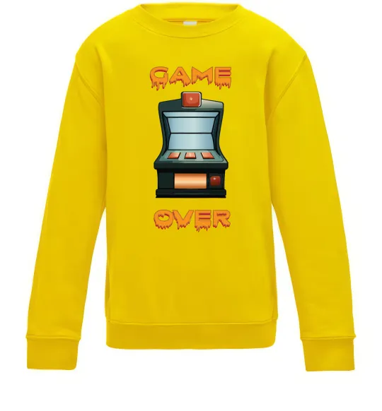 Детский Свитшот Vintage GAME OVER Солнечно желтый фото