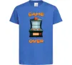 Детская футболка Vintage GAME OVER Ярко-синий Детская футболка Vintage GAME OVER Ярко-синий фото