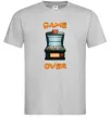 Чоловіча футболка Vintage GAME OVER Сірий Чоловіча футболка Vintage GAME OVER Сірий фото