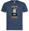 Чоловіча футболка Vintage GAME OVER Темно-синій Чоловіча футболка Vintage GAME OVER Темно-синій фото