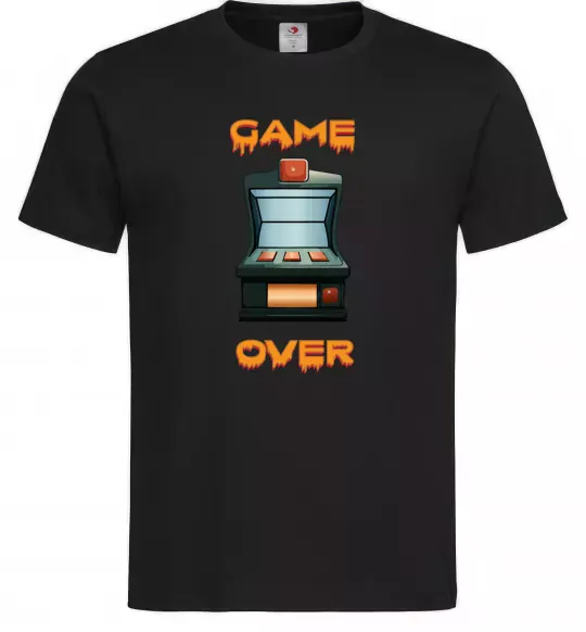 Чоловіча футболка Vintage GAME OVER Чорний фото