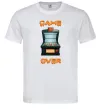 Чоловіча футболка Vintage GAME OVER Білий Чоловіча футболка Vintage GAME OVER Білий фото