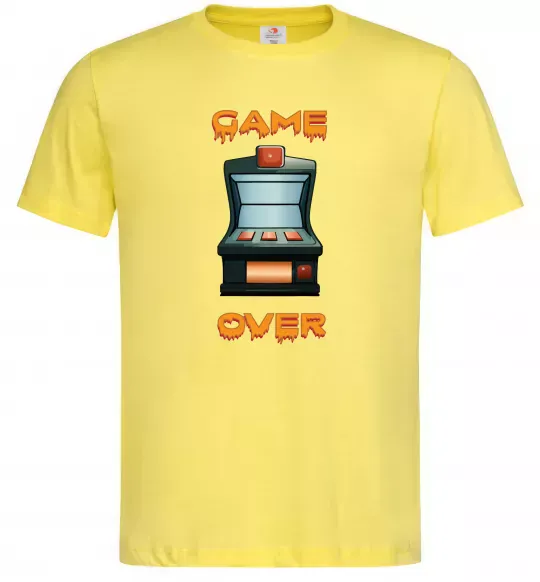 Чоловіча футболка Vintage GAME OVER Лимонний фото