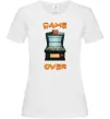 Жіноча футболка Vintage GAME OVER Білий фото