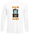 Лонгслів Vintage GAME OVER Білий фото