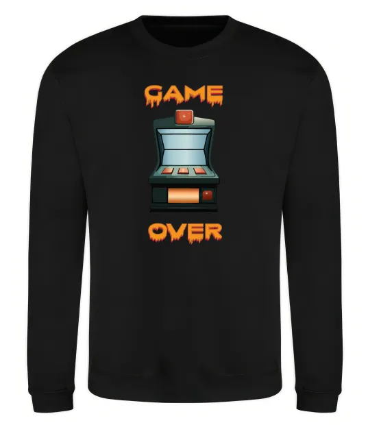 Світшот Vintage GAME OVER Чорний фото