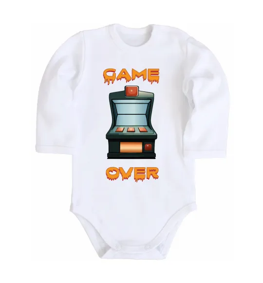 Детский боди Vintage GAME OVER Белый фото