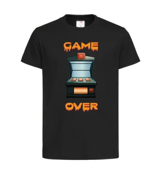 Детская футболка Vintage GAME OVER Черный фото