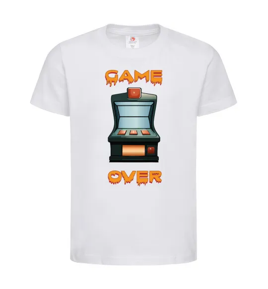 Детская футболка Vintage GAME OVER Белый фото